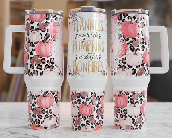 40oz Flannel, Pumpkins, Fall