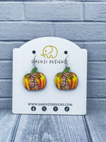 Fall Pumpkin Earrings