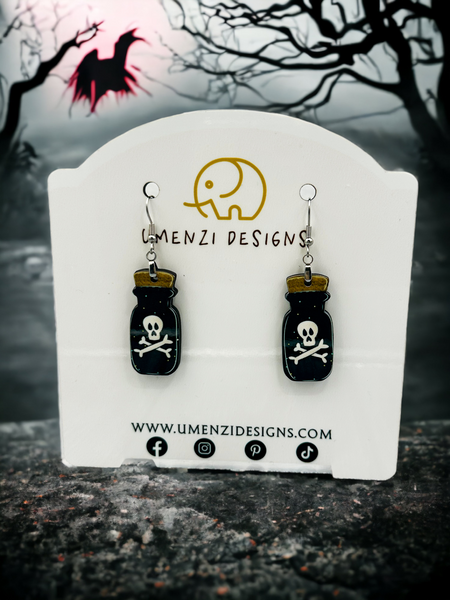 Poison Potion Bottle Earrings