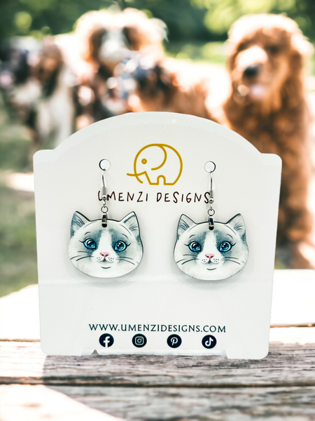 Cat Face Earrings