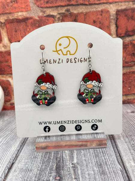 Santa Gnome Earrings