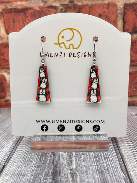 Penguins Bar Earrings