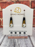 Bee Gnome Bar Earrings