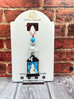Blue Snowman Lantern Ornament