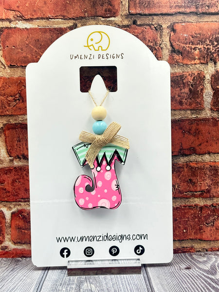 Pink Stocking Ornament