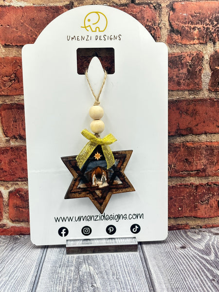 Nativity Star Ornament