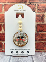 Gingerbread Girl Round Ornament