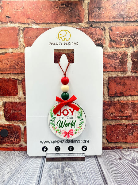 Rustic Joy Round Ornament