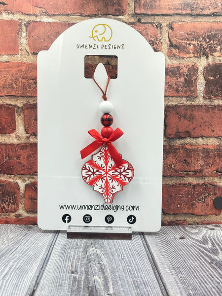 Red Snowflake Ornament