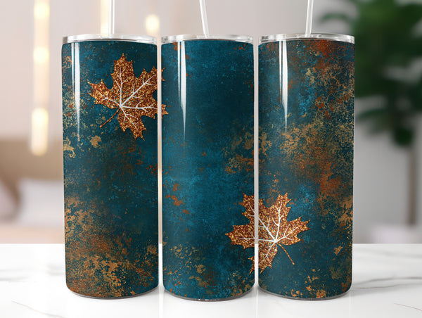 Turquoise Fall Leaves