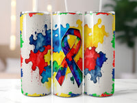 Paint Splatter Autism Awareness