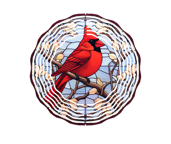 Red Cardinal 8" Windspinner - Custom Order
