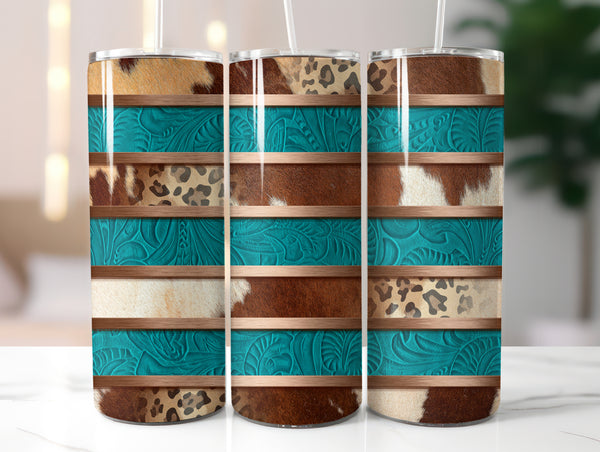 Cowhide Striped Tumbler