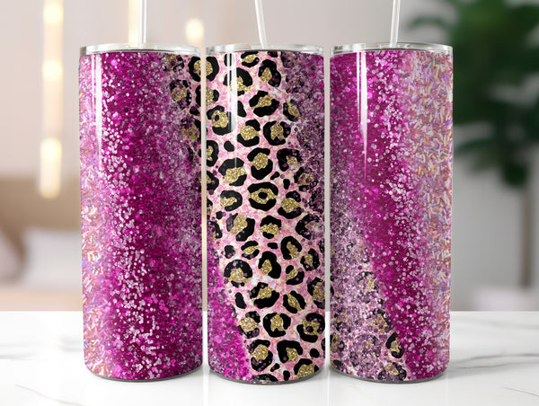 Milkyway Dark Pink Glitter Leopard