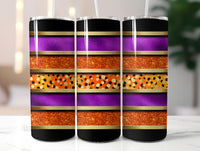 Halloween Striped Tumbler