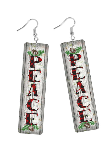 Peace Bar Earrings
