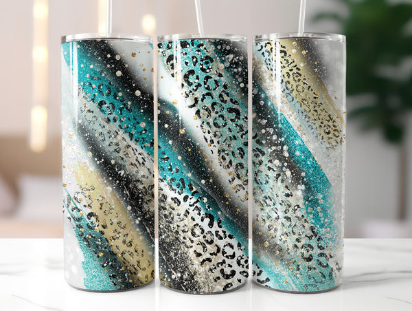 Milkyway Black Teal Leopard