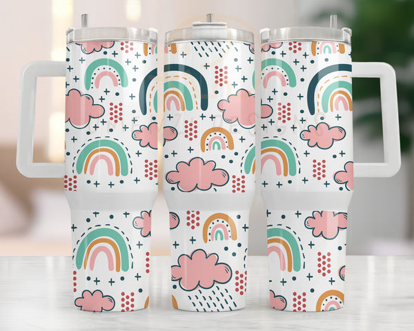 40oz Boho Rainbow