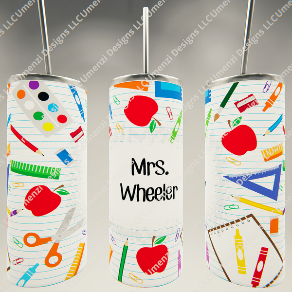 Customizable School Tumbler