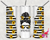 #MomLife Sunflowers & Stripes