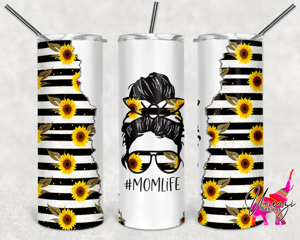 #MomLife Sunflowers & Stripes