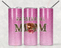 Baseball Mom Pink Glitter