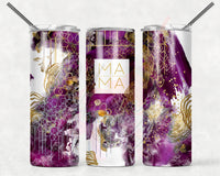 Purple and Gold Floral Mama