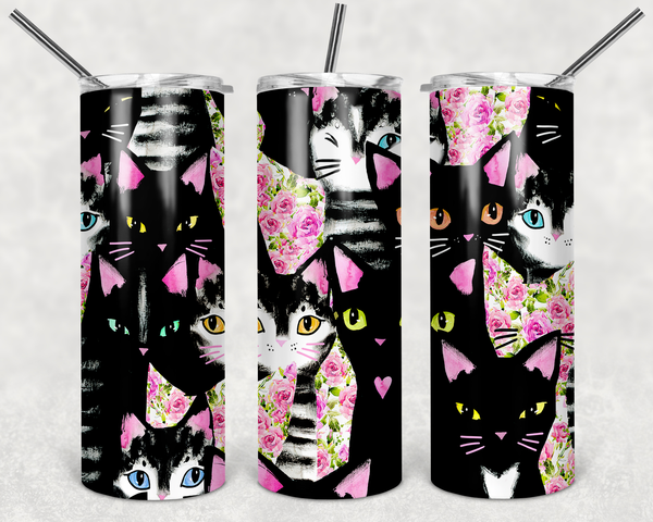 Black and Pink Cat