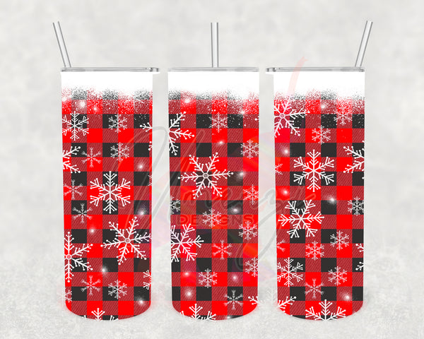 Red Buffalo Plaid Snow
