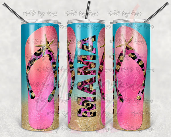 Pink Mama Beach Flip Flop