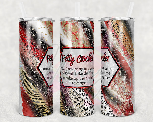 Red Petty Crocker Leopard Swirl Tumbler