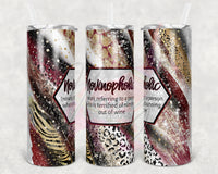 Sassy Novinophobic Leopard Swirl Tumbler