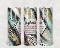 Sassy Hugvoider Mint Leopard Swirl Tumbler