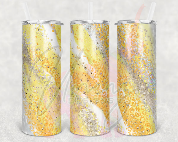 Milkyway Yellow Glitter Swirl