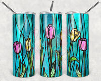 Tulips Stained Glass